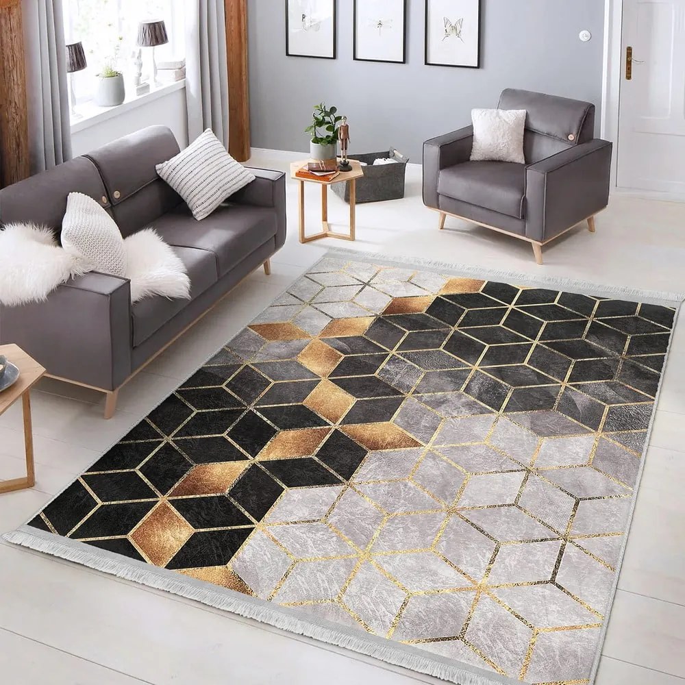 Covor gri-auriu 120x180 cm – Mila Home