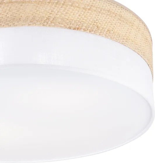 Plafonieră SIRJA BOHO 2xE27/15W/230V, Ø 45 cm, bej/alb