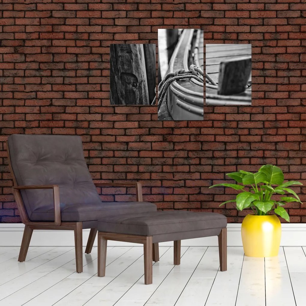 Tablou - O barcă legată (90x60 cm)