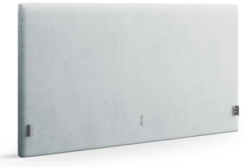 Tăblie de pat gri deschis tapițată 170,5x100 cm Remo – Micadoni