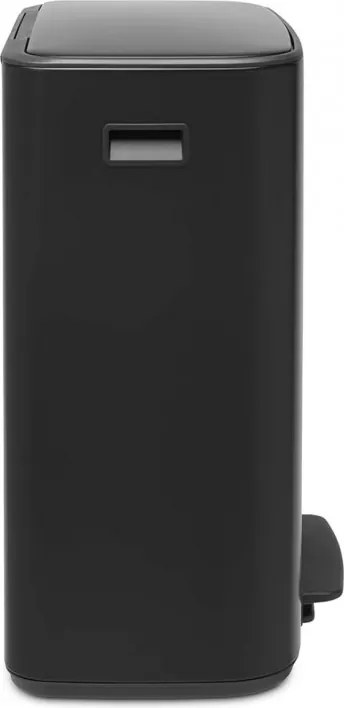 Coș Brabantia Bo Pedal 1003185, 60 L, închidere ușoară, bază antiderapantă, negru