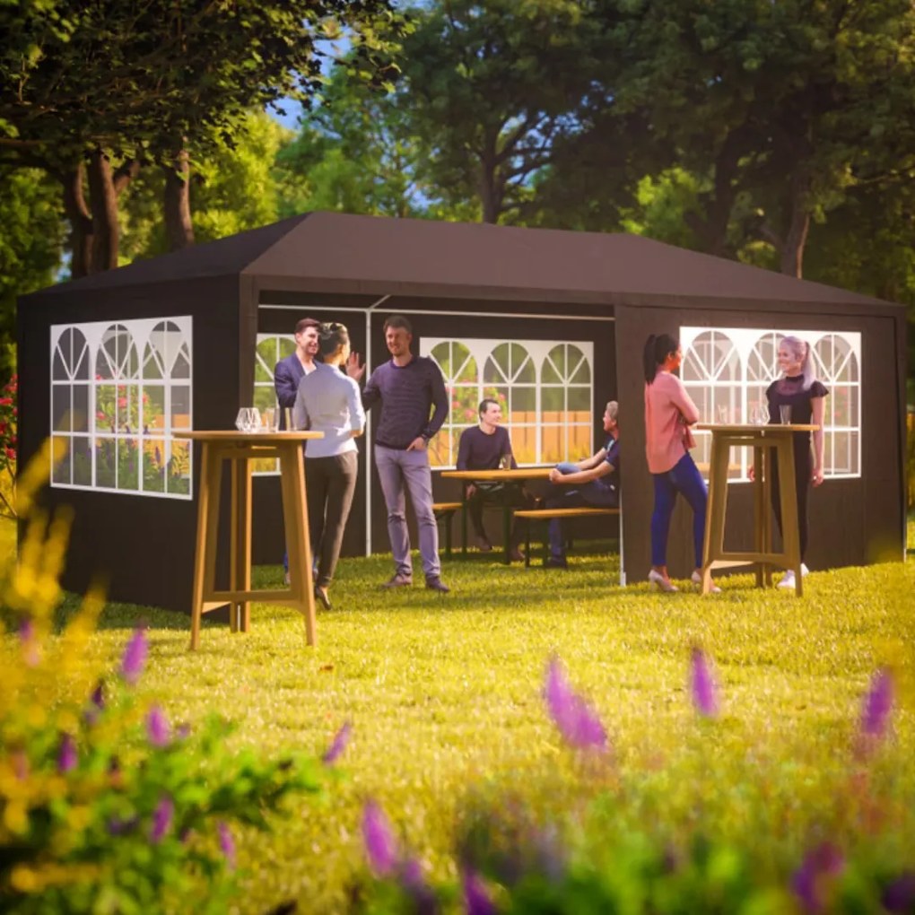 Cort de petrecere NEAPOL, 3x6m, antracit Jurhan