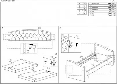 Canapea extensibila gri din lemn de stejar si poliester 90x200 cm Alessia Signal Meble