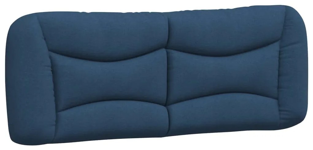 374567 vidaXL Pernă pentru tăblie de pat, albastru, 120 cm, material textil