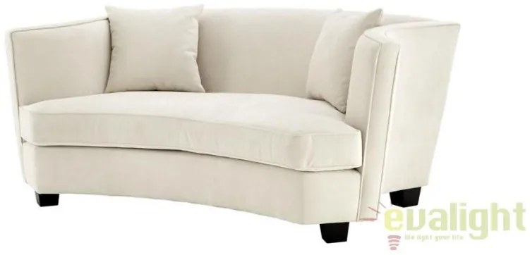 Canapea tapitata design lux, eleganta cu brate curbate, Giulietta 111056 HZ