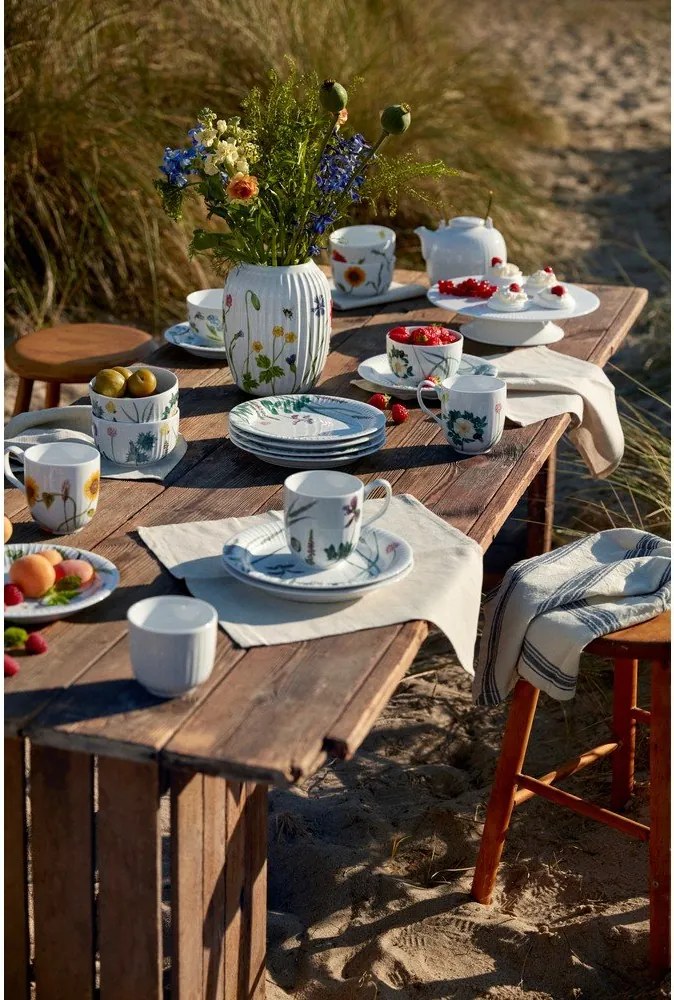 Farfurie albă pentru desert din porțelan ø 22 cm Hammershøi Summer – Kähler Design