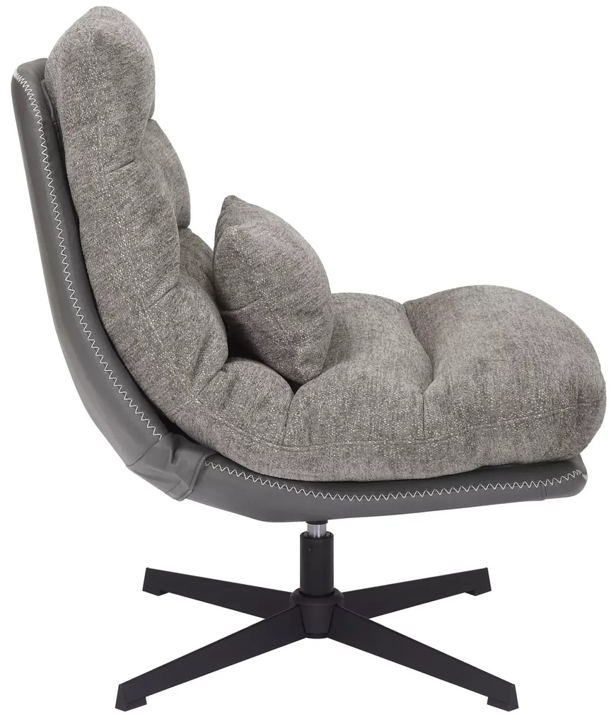 Fotoliu relaxant pivotant FELICIA RAVEN gri