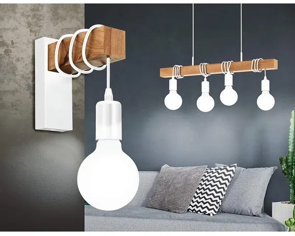 Eglo 43704 - Lustră pe cablu TOWNSHEND 4xE27/60W/230V