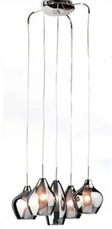 Suspensie 5 becuri G9 AMBER MILANO AZ0722 Azzardo