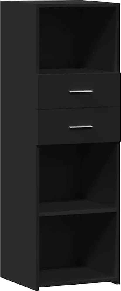 vidaXL Dulap înalt, negru, 40x42,5x124 cm, lemn prelucrat