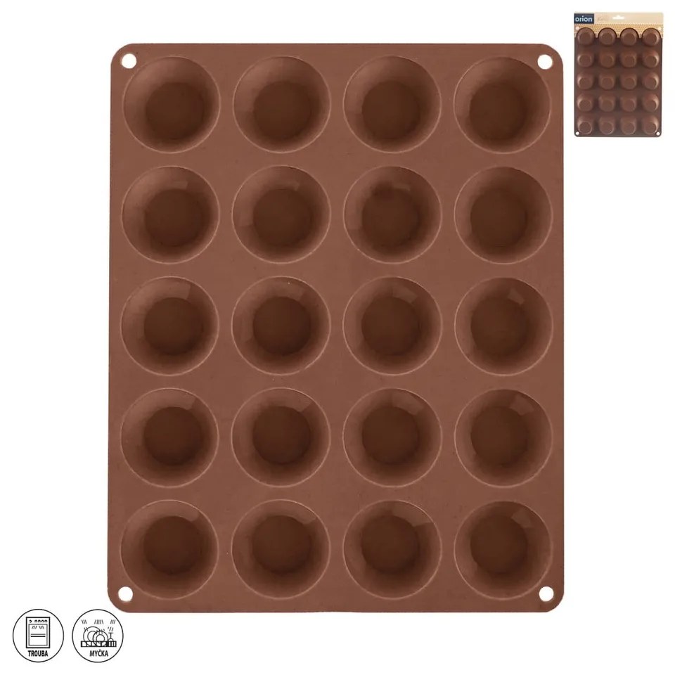 Formă de copt pentru brioșe din silicon 23,5x29 cm – Orion