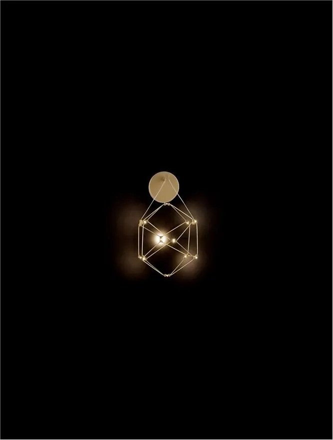 Aplica de perete LED design ambiental deosebit Nebula auriu