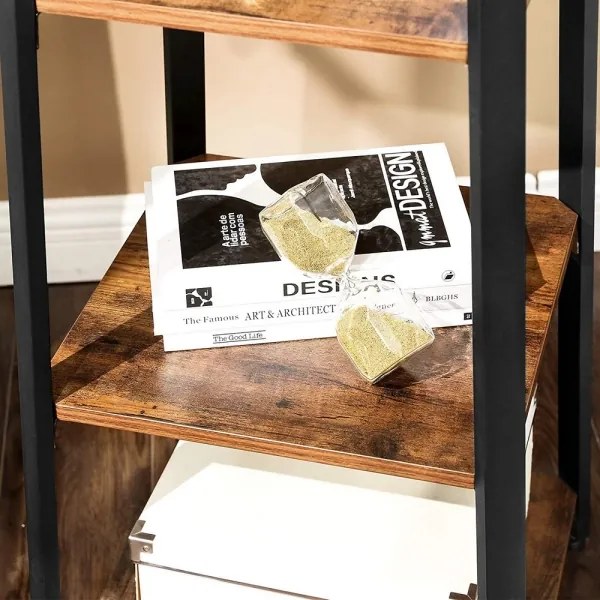 Cuier de podea LINEA, negru/maro