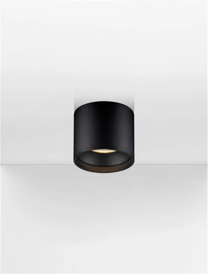 Spot LED aplicat diametru 11cm ANETO negru, NVL-9030772