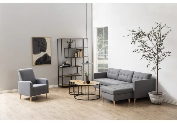 Masă de cafea SARON stejar/negru