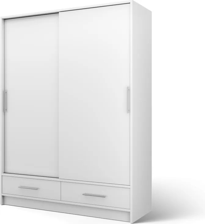 Dulap cu uși glisante Estantte II, 150x60x200 cm – Alb