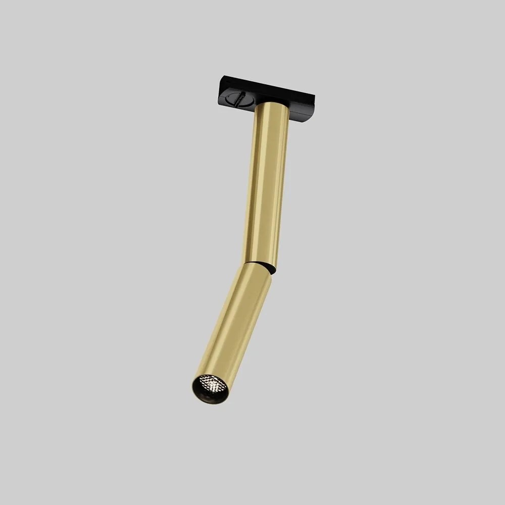 Spot LED, accesoriu pentru sinele monofazate Unity, Dual negru/alama