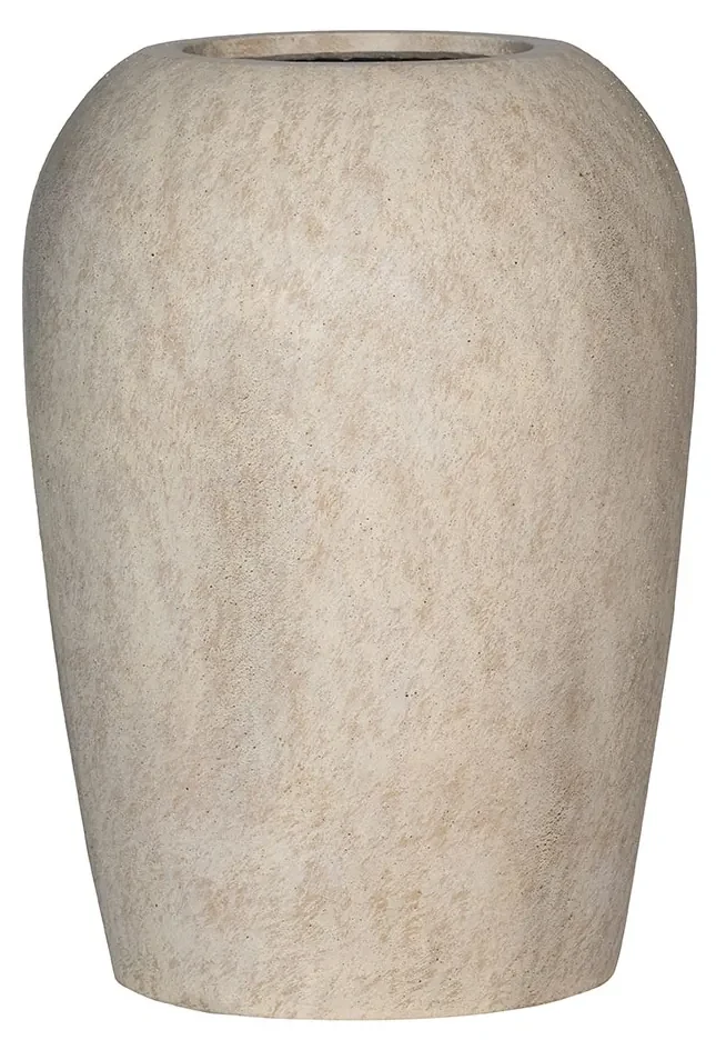 Ghiveci de flori Lena, travertin bej, dimensiuni multiple - Ghivece ceramice mărimea: S - ⌀ 40, h. 48 cm