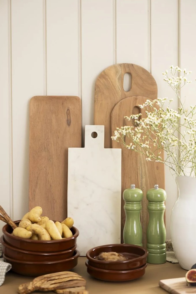 IB Laursen Placa oval din lemn HOLE ACACIA WOOD