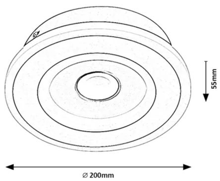 Rabalux 6959 - Plafonieră LED TANELI LED/20W/230V 3000/4000/6000K
