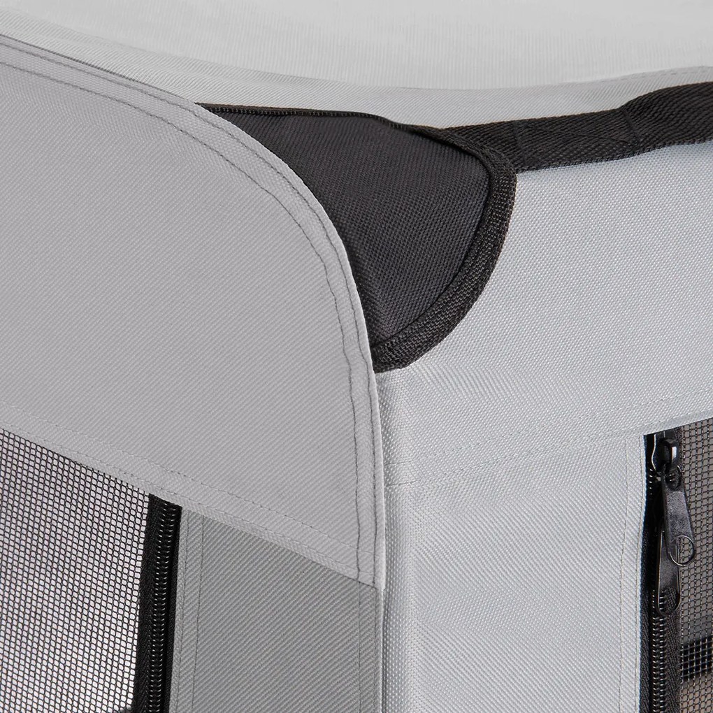 Deuba Geanta portabila pentru caini XXL 90x61x65cm - gri