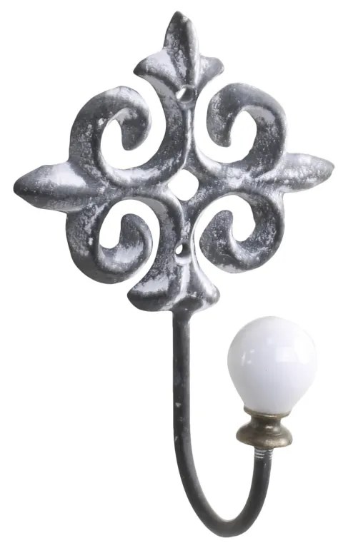 Cuier gri, simplu, din metal, pentru decor, Sun