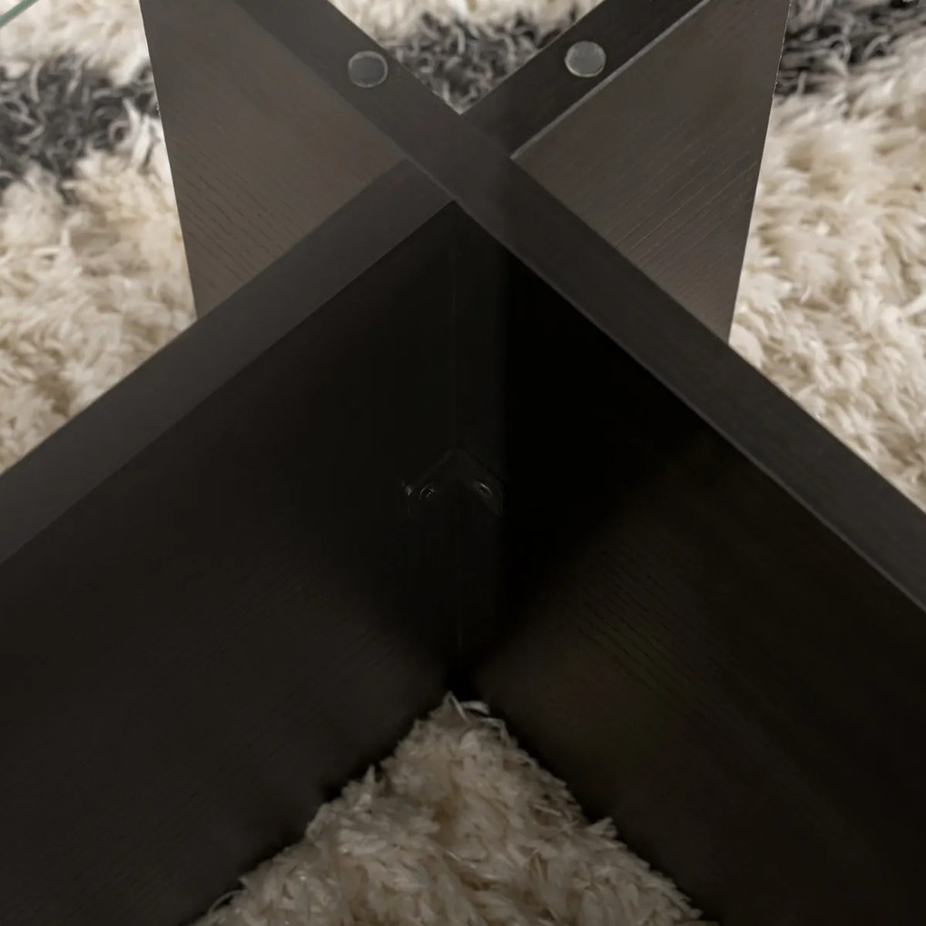 Masă de cafea Flavio Wooden Black