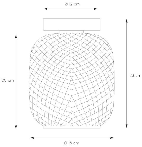 Plafonieră AGATHA 1xE27/40W/230V Lucide 03133/01/02