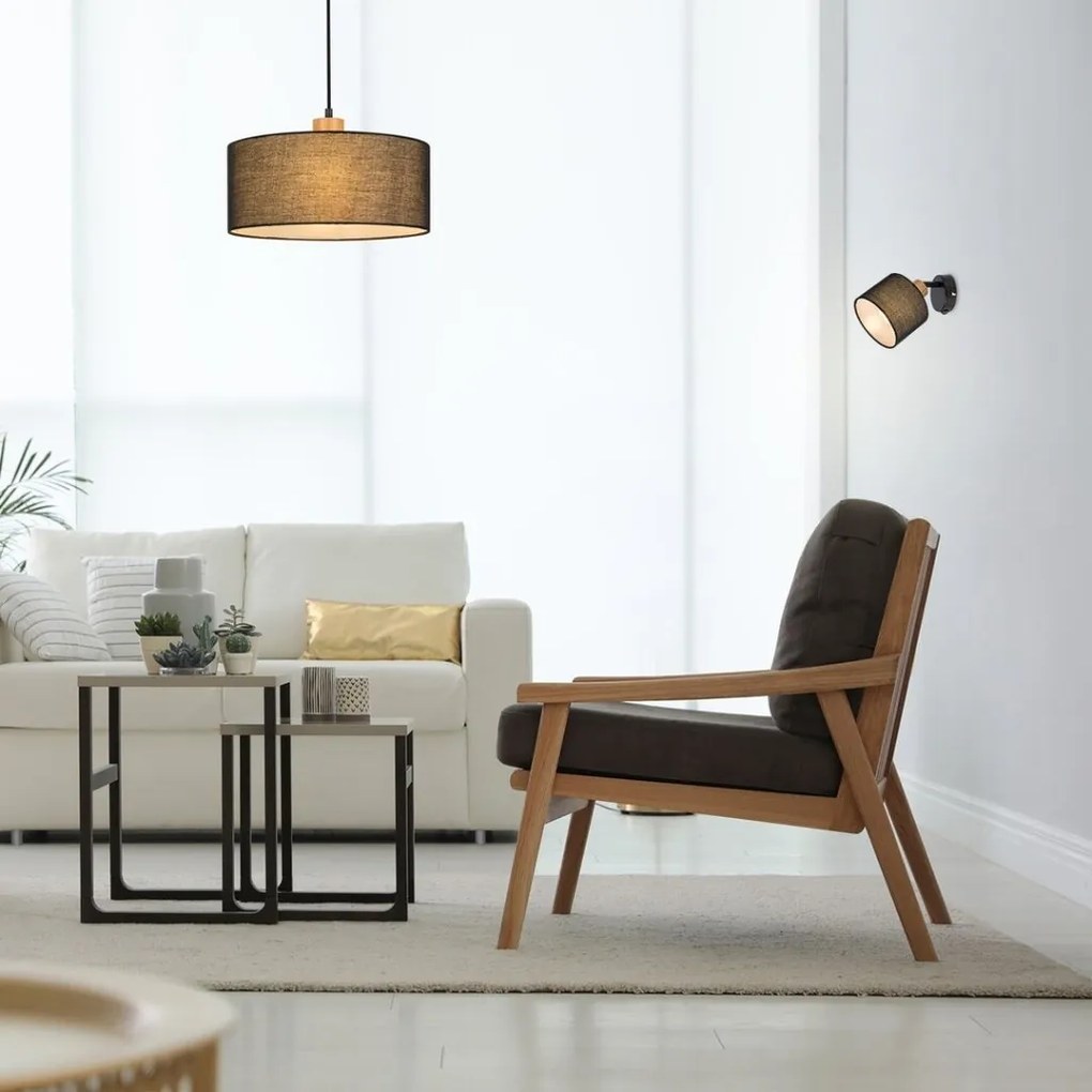 Pendul design industrial Miguel negru