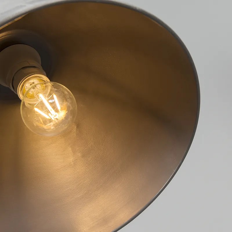 Set de 3 lămpi suspendate rustice gri - Dory