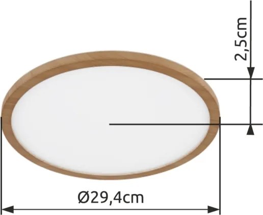 Plafonieră LED dimabilă pentru baie SAPANA LED/18W/230V IP44 Globo 41562-18WW