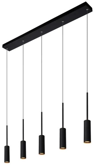 Lustră pe cablu Lucide 24401/35/30 TUBULE 5×LED/7W/30V