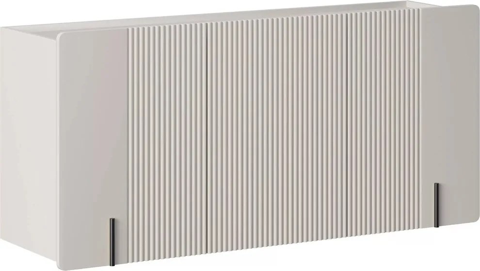 Comodă suspendată Malmi 150 cm cu trei uși - cașmir / negru