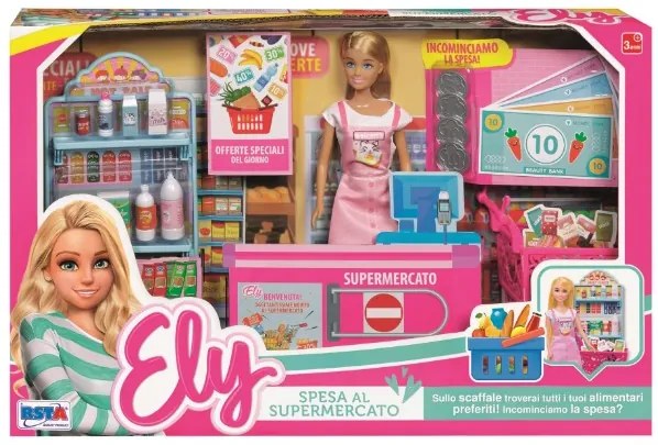 SET SUPERMARKET RS TOYS, CU STAND VANZARE, CASA DE MARCAT, COS CUMPARATURI SI PAPUSA - RS TOYS (RS11660)