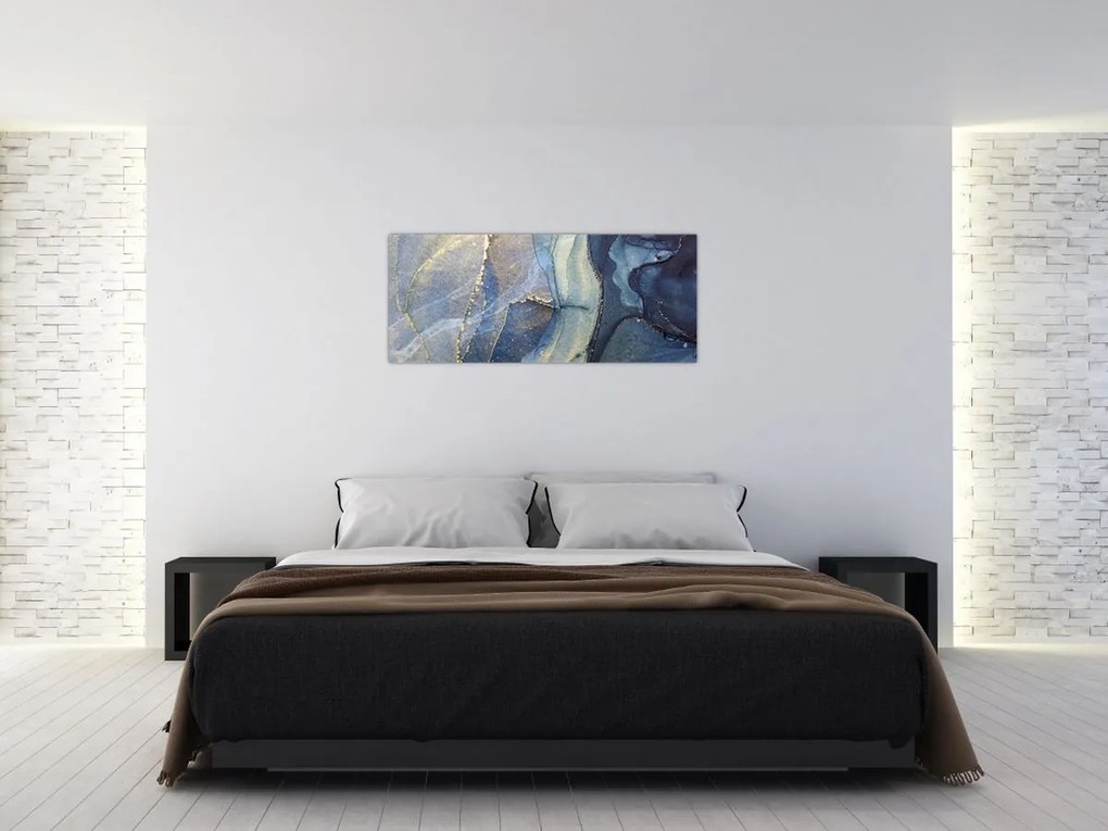 Tablou - Abstracție cu cerneală cu alcool (120x50 cm)