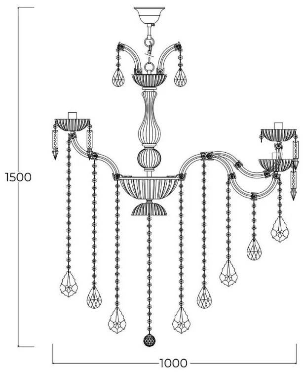 Candelabru elegant CHATEAU 15L