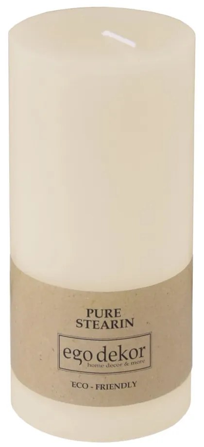 Lumânare Eco candles by Ego dekor Friendly, durată ardere 50 h, crem