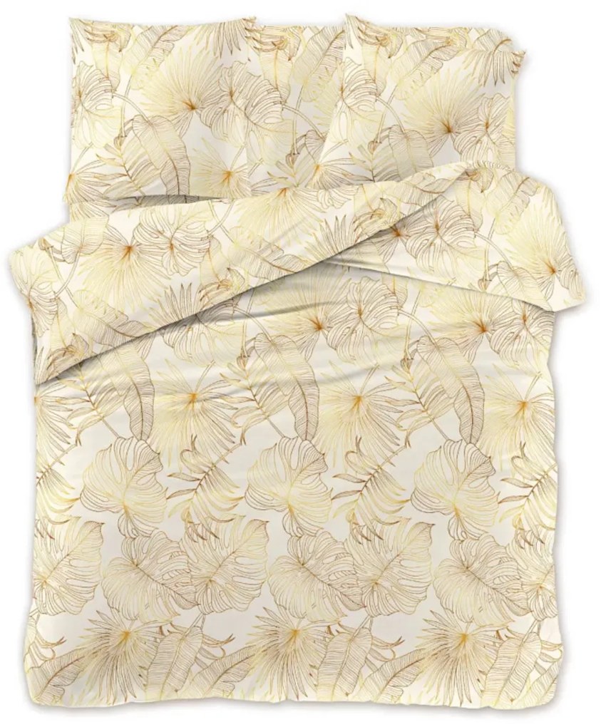Lenjerie de pat din microfibra PALMERA crem Dimensiune lenjerie de pat: 70 x 80 cm | 140 x 200 cm