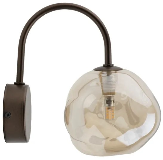 Aplica de perete LAVA 1xG9/8W/230V bronz/bej fumuriu