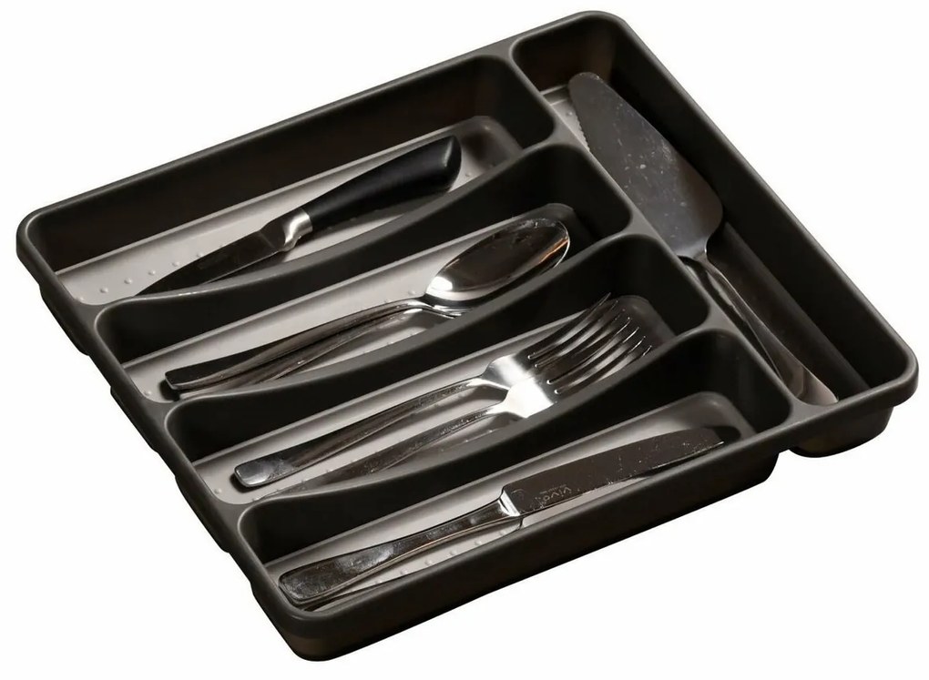 Organizator Kesper 30091 din plastic 5 comp., gri, 32,3 x 29,5 x 4,5 cm