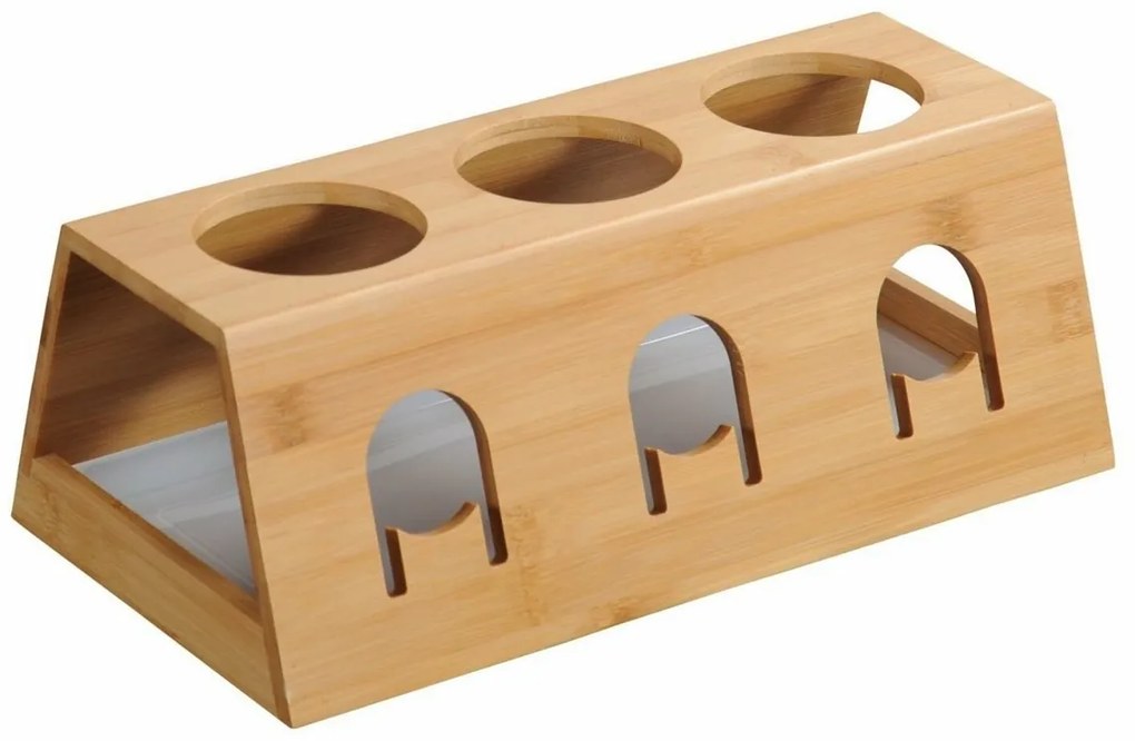 Kesper 58650 Suport pentru sticle cu tavă descurgere, 32 x 17,5 x 12 cm