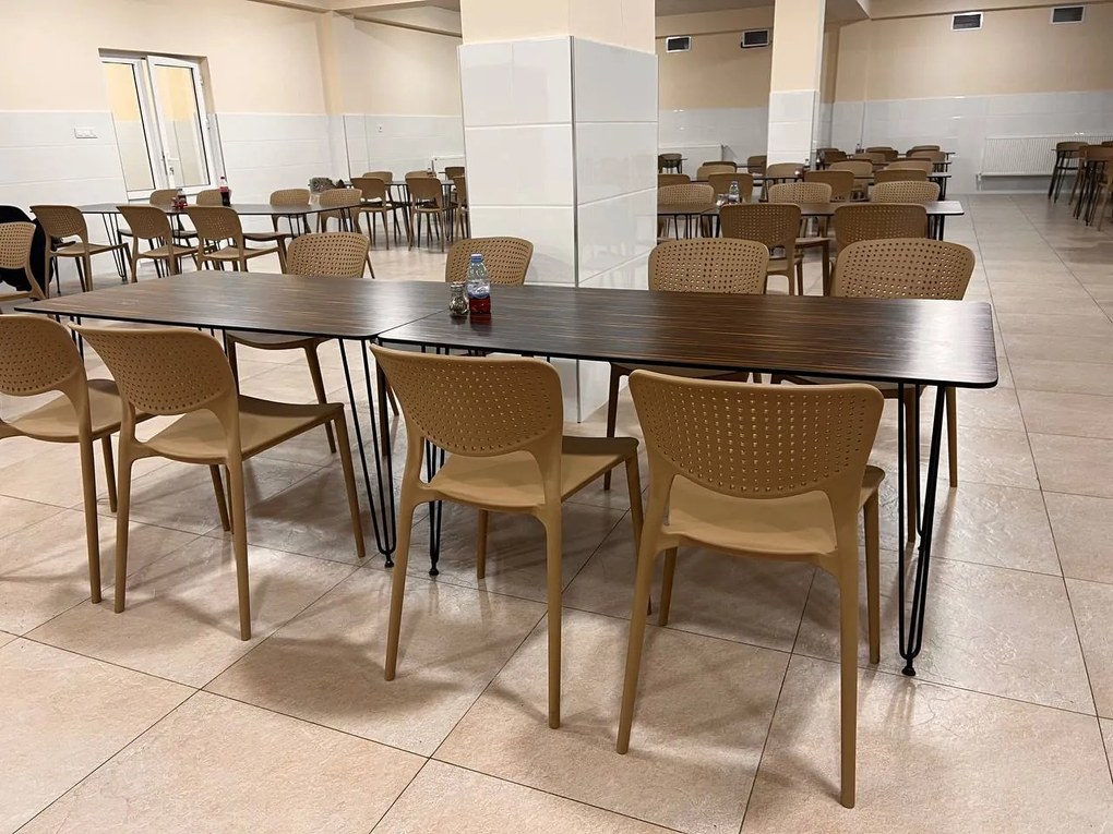 TODO Galben - SCAUN MODERN PENTRU BUCĂTĂRII, GRĂDINI, CAMERE DE CAFEA (FIXE)