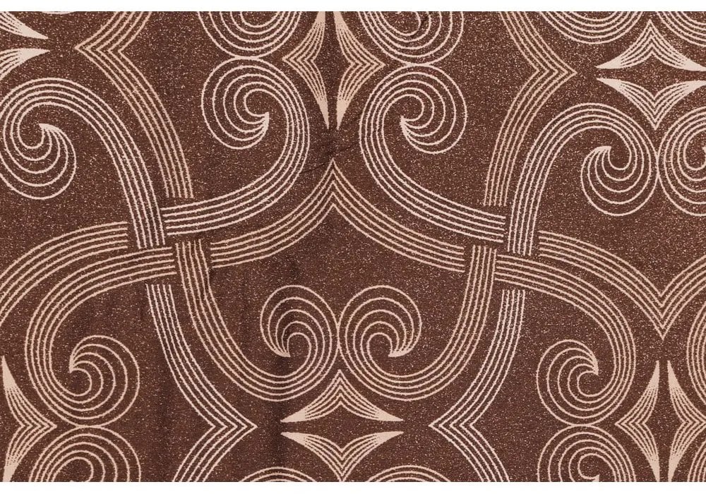 Lenjerie de pat maro din bumbac satinat pentru pat dublu 200x200 cm Pandora – Mijolnir