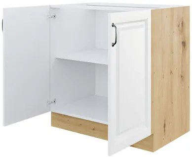 Dulap inferior de bucătărie Vintageline 80 D 2F BB (Alb) . 1103347