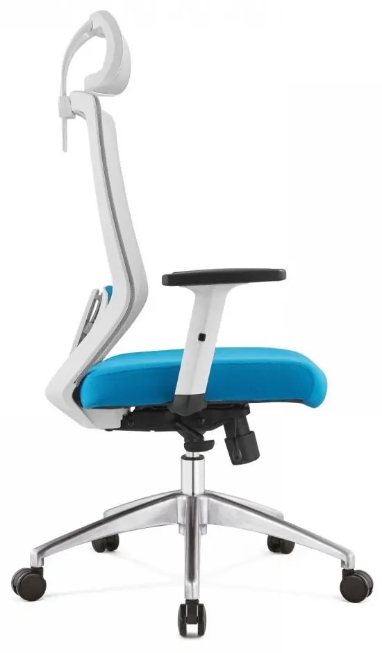 RESIGILAT- Scaun ergonomic Joy-H, sezut cu translatie, Mesh, Gri/Albastru