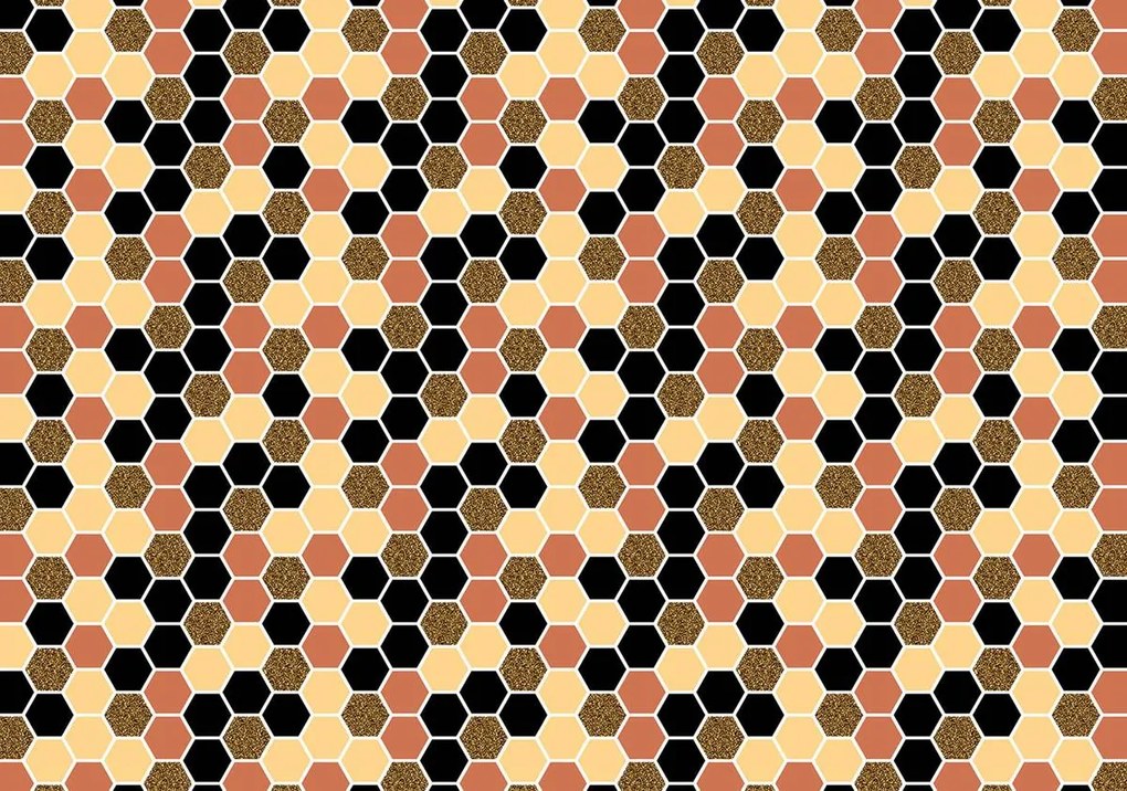 Fototapet - Hexagon mozaic (152,5x104 cm)