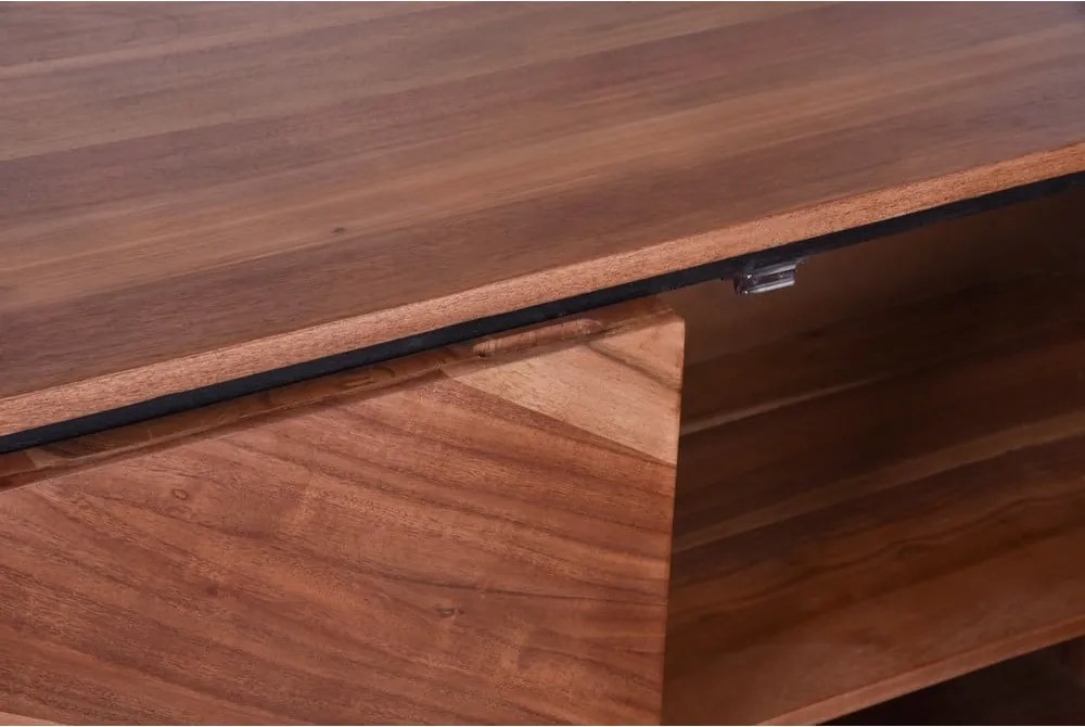 Dulap în culoare naturală din lemn de acacia 120x78x40 cm Ambala – Interia Home &amp; Living