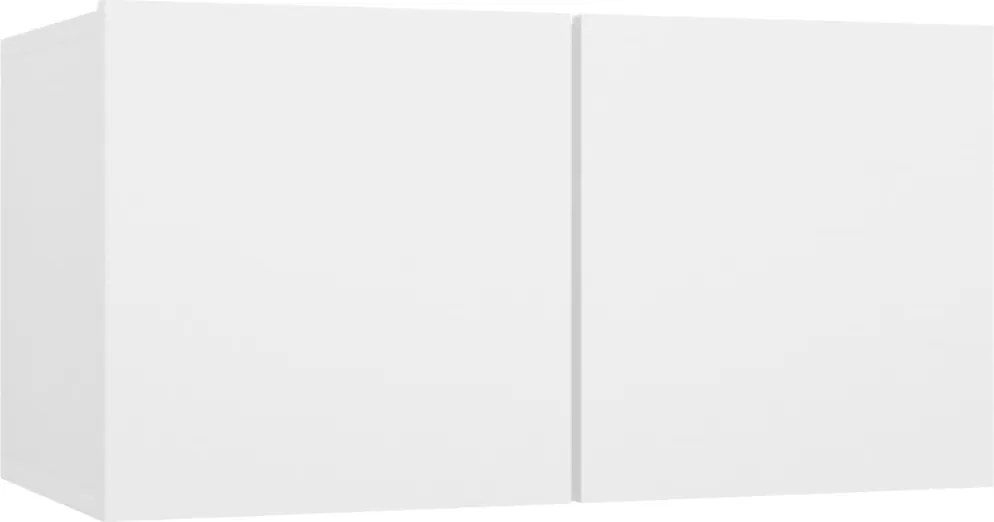 vidaXL Dulap TV suspendat, alb, 60x30x30 cm