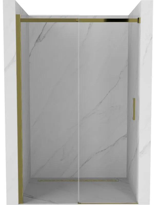 Mexen Omega ușă de duș culisantă 120 cm, transparent, Aurie - 825-120-000-50-00