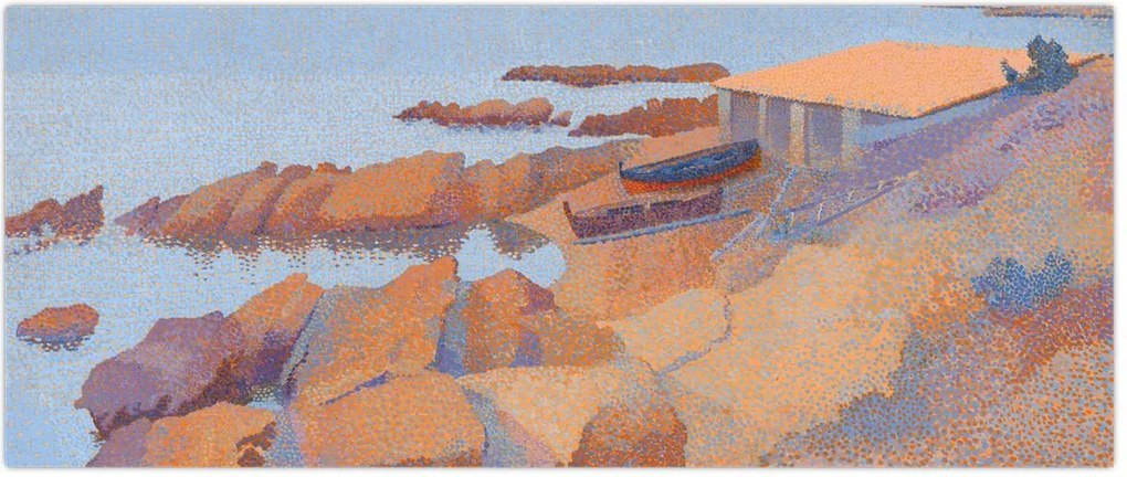 Tablou - Henri Edmond Cross, Calanque des Antibois, reproducere (120x50 cm)
